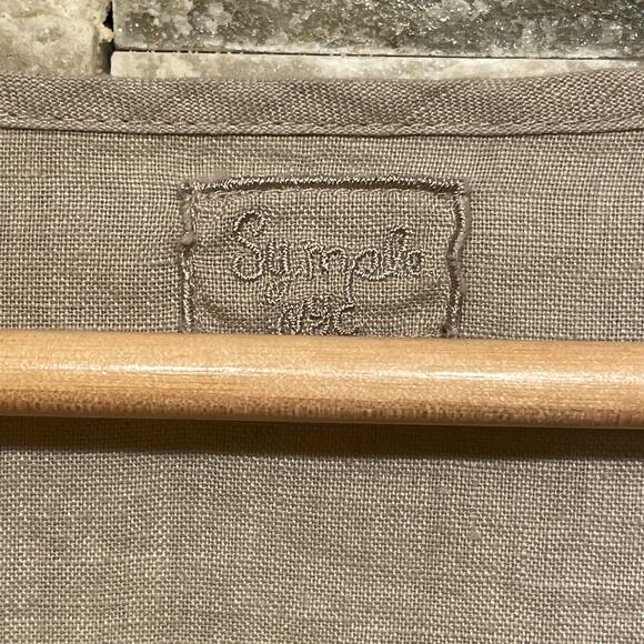 Simply NY 100% Linen Embroidered Tunic | Sequin Trim, Boho Resort Wear, XL New - Picture 4 of 9